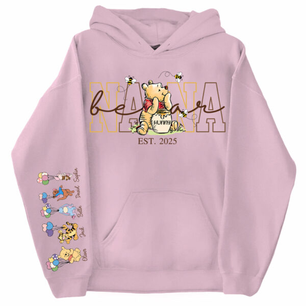Custom Mama Bear Shirt, Mama Est with Kid Name on Sleeve - Personalized Grandma Bear Shirt Mothers Day Gift - Image 11