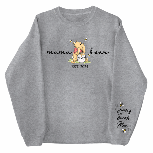 Custom Mama Bear Sweatshirt - New Mom Tee - Mother's Day & Birthday Gift - Custom Shirt for Women - Image 8