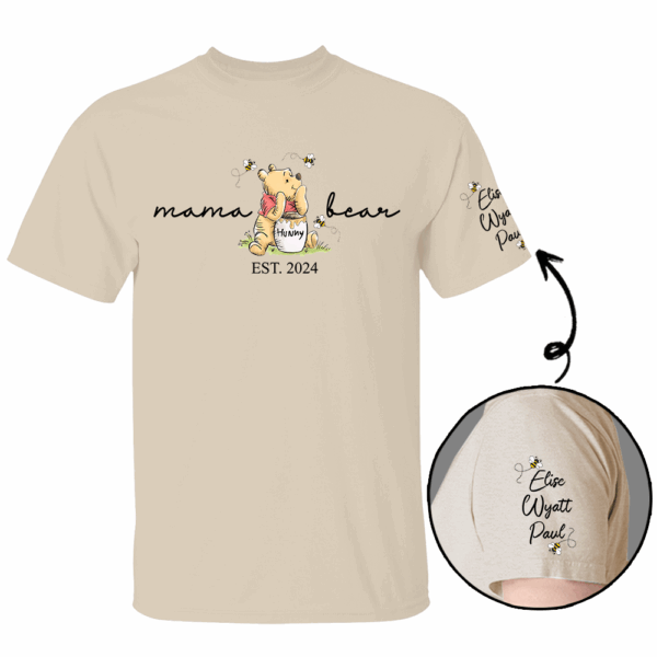 Custom Mama Bear Sweatshirt - New Mom Tee - Mother's Day & Birthday Gift - Custom Shirt for Women - Image 4