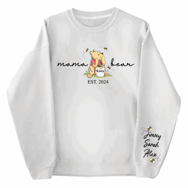 Custom Mama Bear Sweatshirt - New Mom Tee - Mother's Day & Birthday Gift - Custom Shirt for Women - Image 6