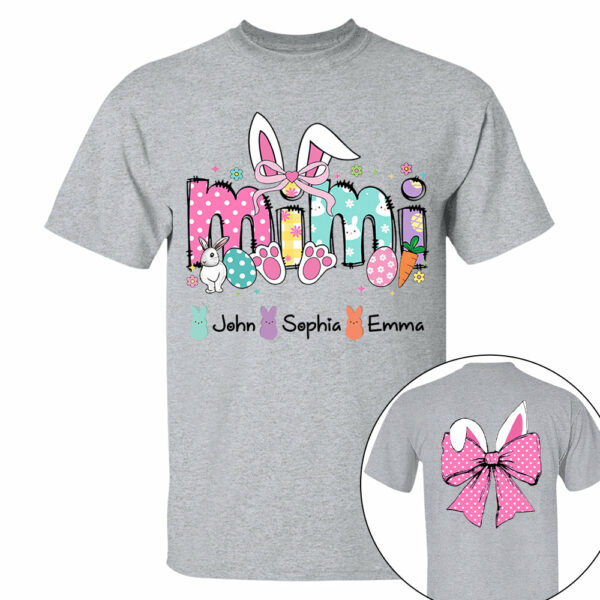 Custom Mama Easter Coquette Bow Shirt - Image 7