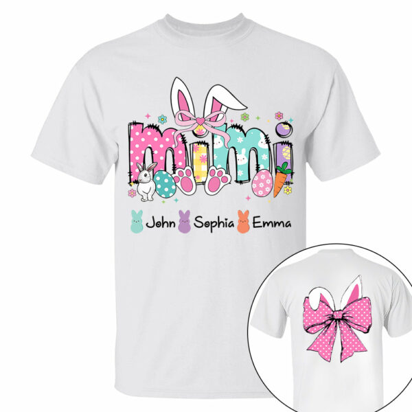 Custom Mama Easter Coquette Bow Shirt - Image 5