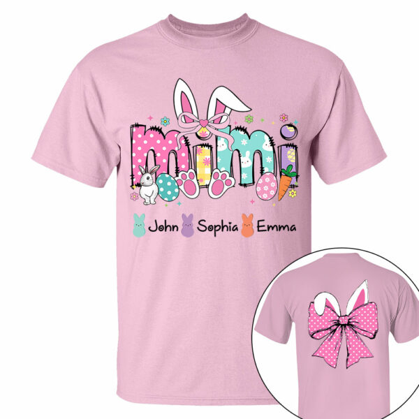Custom Mama Easter Coquette Bow Shirt - Image 8