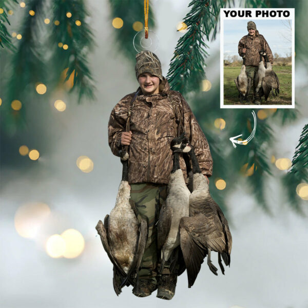 Custom Master Hunter Ornament - Personalized Photo Ornament - Christmas Gifts For Hunting Lover - Image 3