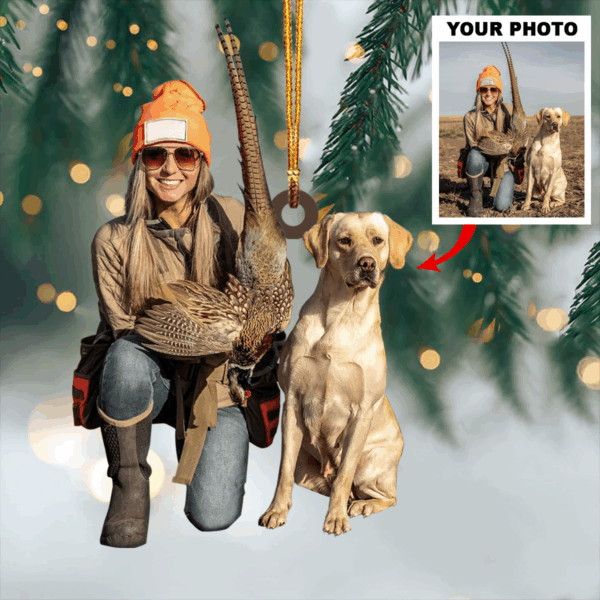Custom Master Hunter Ornament - Personalized Photo Ornament - Christmas Gifts For Hunting Lover - Image 2