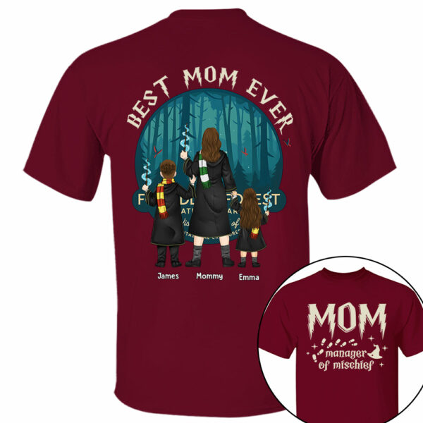 Custom Mom Manage Of Mischief Magical Mom Shirt - Image 9