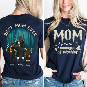 Custom Mom Manage Of Mischief Magical Mom Shirt
