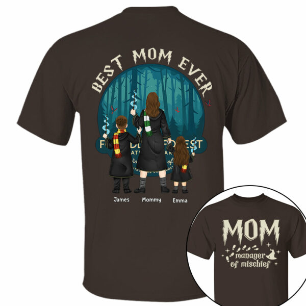 Custom Mom Manage Of Mischief Magical Mom Shirt - Image 12