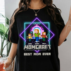 Custom Momcraft Happy Mother's Day Trending Game Shirt