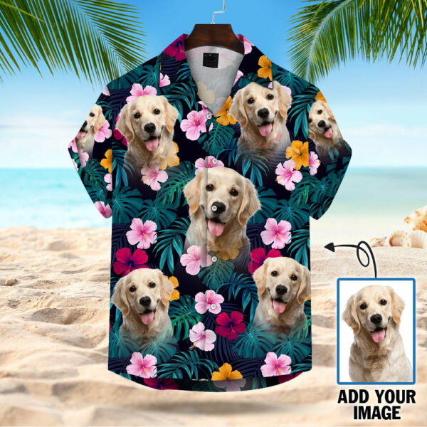 Custom Multiple Faces Leaves & Flowers Custom Hawaiian Shirt - Image 11