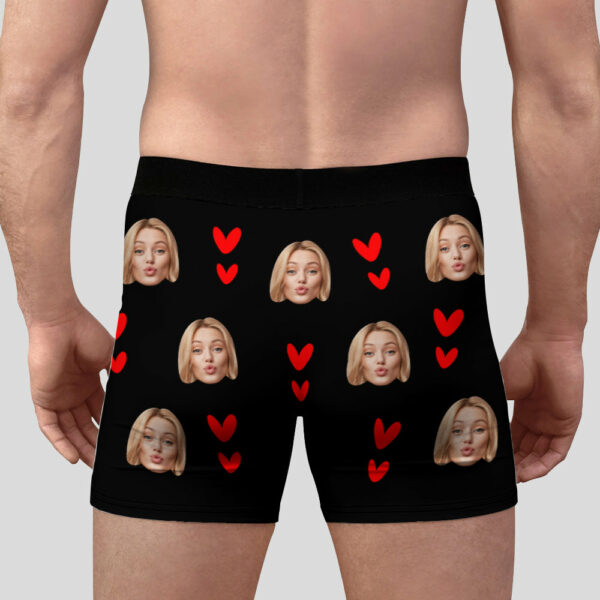 Custom Muti-Face Boxer For Husband, Custom Face Underwear, I Licked It... So It's Mine Boxer For Boyfriend - Image 4