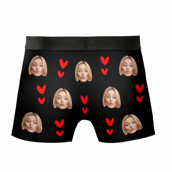 Custom Muti-Face Boxer For Husband, Custom Face Underwear, I Licked It... So It's Mine Boxer For Boyfriend - Image 5