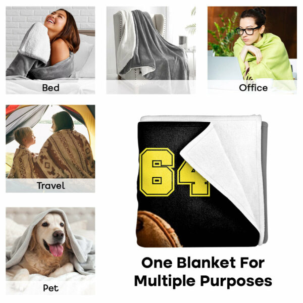 Custom Name And Number Softball Game Days Blanket Gift For Softball Player Softball Lovers - Image 5