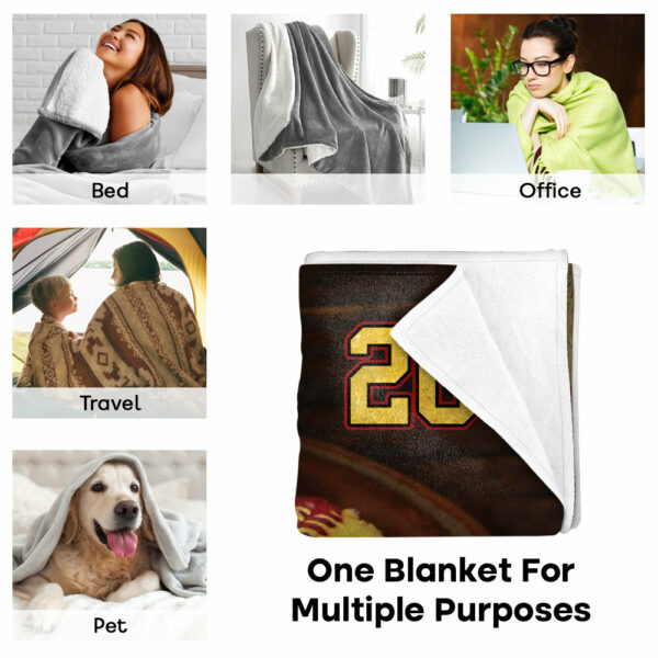 Custom Name And Number Softball Game Days Blanket Gifts For Softball Lovers - Image 7