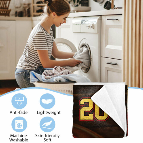 Custom Name And Number Softball Game Days Blanket Gifts For Softball Lovers - Image 6