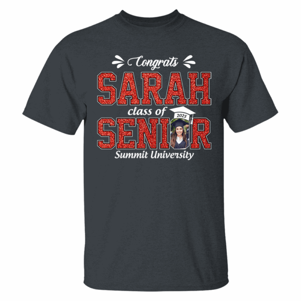 Custom Name Congratulation Graduation Shirt, Custom Photo Senior 2025 Shirt, Class of 2025 Shirt, Personalized Shirt For Graduation - Image 4