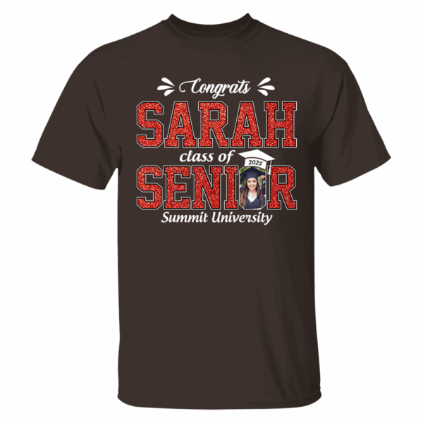 Custom Name Congratulation Graduation Shirt, Custom Photo Senior 2025 Shirt, Class of 2025 Shirt, Personalized Shirt For Graduation - Image 3