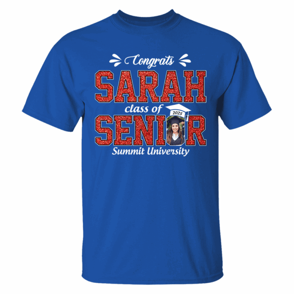 Custom Name Congratulation Graduation Shirt, Custom Photo Senior 2025 Shirt, Class of 2025 Shirt, Personalized Shirt For Graduation - Image 11