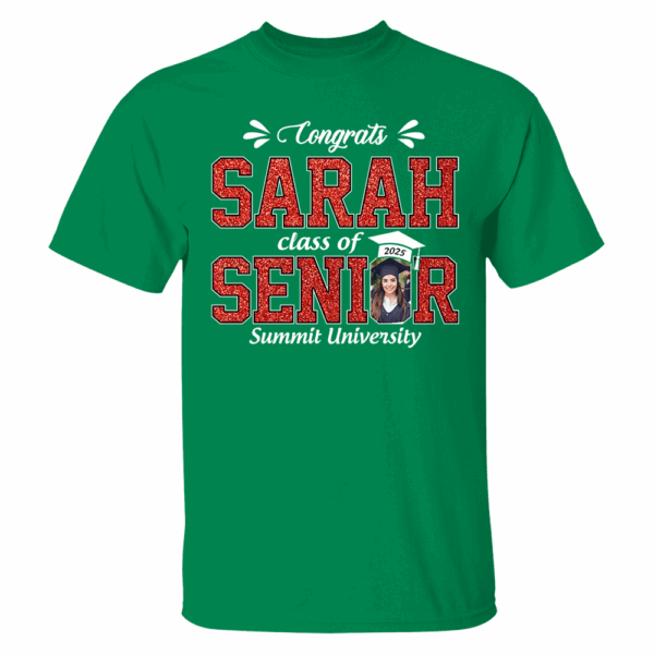 Custom Name Congratulation Graduation Shirt, Custom Photo Senior 2025 Shirt, Class of 2025 Shirt, Personalized Shirt For Graduation - Image 13