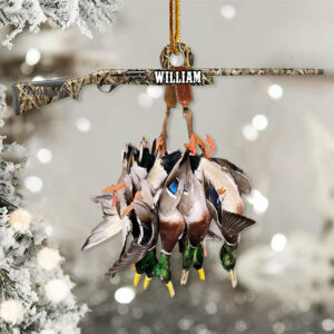 Custom Name Duck Hunting Ornament