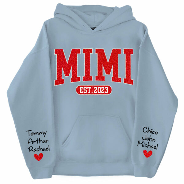 Custom Name Gigi Nana Grandma Est And Kids Sweatshirt - Image 10