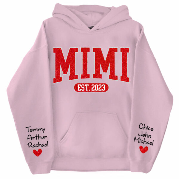 Custom Name Gigi Nana Grandma Est And Kids Sweatshirt - Image 6