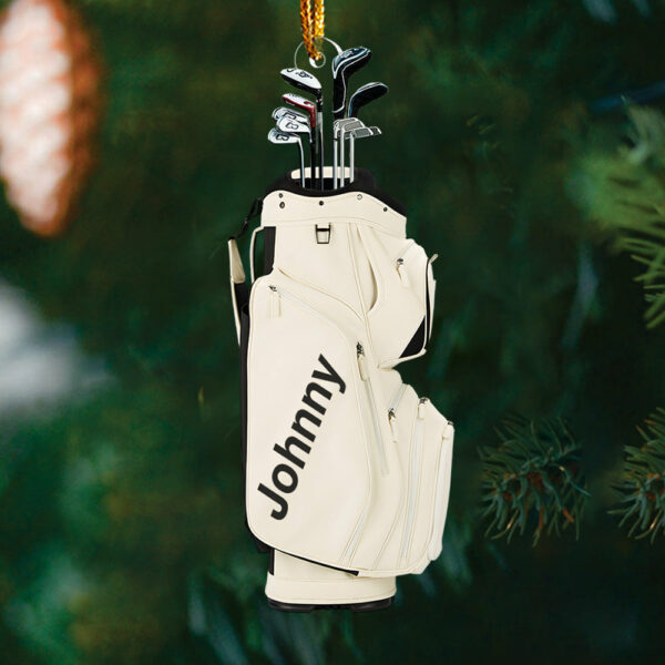 Custom Name Golf Bag Ornament For Golf Lover