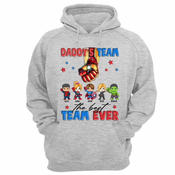 Custom Name Kids Superhero Daddy Team Shirt - Birthday & Father's Day Gift For Dad - Image 12