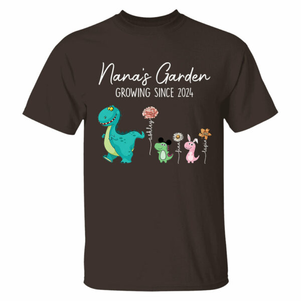 Custom Nana's Garden NanaSaurus And Kids Custom Shirt - Mother's Day Gift - Birthday Gift For Her - Image 10