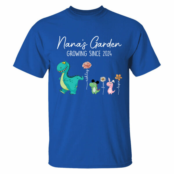 Custom Nana's Garden NanaSaurus And Kids Custom Shirt - Mother's Day Gift - Birthday Gift For Her - Image 11