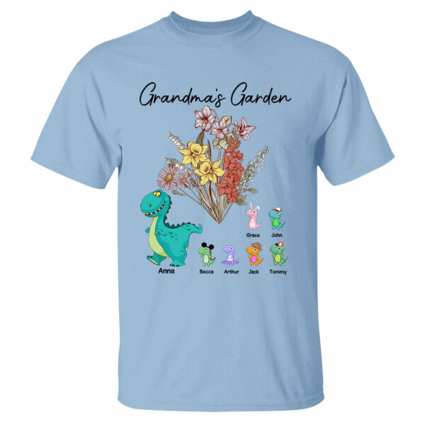 Custom Nana's Garden NanaSaurus And Kids Custom Shirt - Mother's Day Gift - Image 9