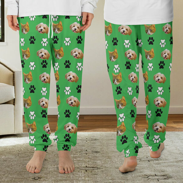 Custom Pajama Pants, Personalized Pet Face Pajamas Pants, Custom Dog Pajamas Pants, Pet Photo Pajama - Image 4