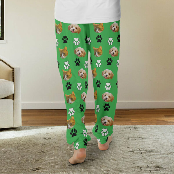 Custom Pajama Pants, Personalized Pet Face Pajamas Pants, Custom Dog Pajamas Pants, Pet Photo Pajama - Image 3
