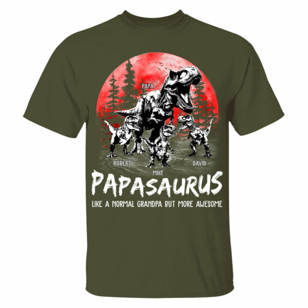 Custom Papasaurus Shirt, Father's Day Gift - Image 6