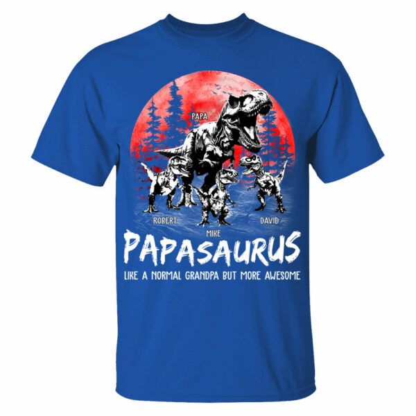 Custom Papasaurus Shirt, Father's Day Gift - Image 8
