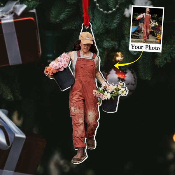 Custom Photo Acrylic Ornament Gift For Garden Lovers - Personalized Upload Photo Acrylic Ornament For Gardeners - Image 4