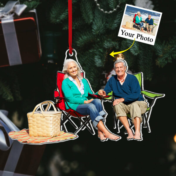 Custom Photo Acrylic Ornament Gift For Old Couple - Image 5