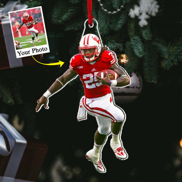 Custom Photo American Football Player Acrylic Ornament Gift For Football Lovers - Image 2
