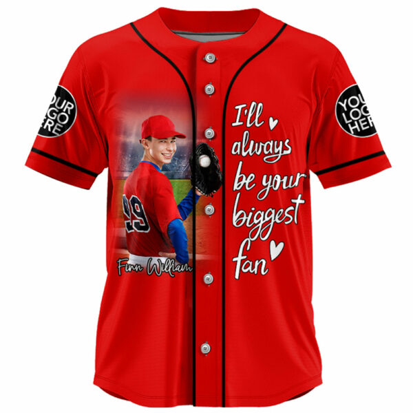 Custom Photo Baseball Game Day Baseball Jersey Gift For Baseball Lovers - Personalized Gift For Baseball Mom - Image 4