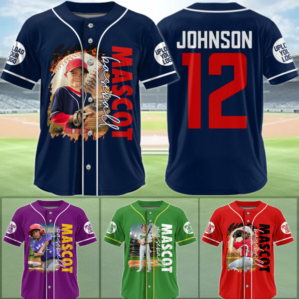 Custom Photo Baseball Game Day Baseball Jersey Gift For Baseball Lovers - Personalized Gift For Baseball Player