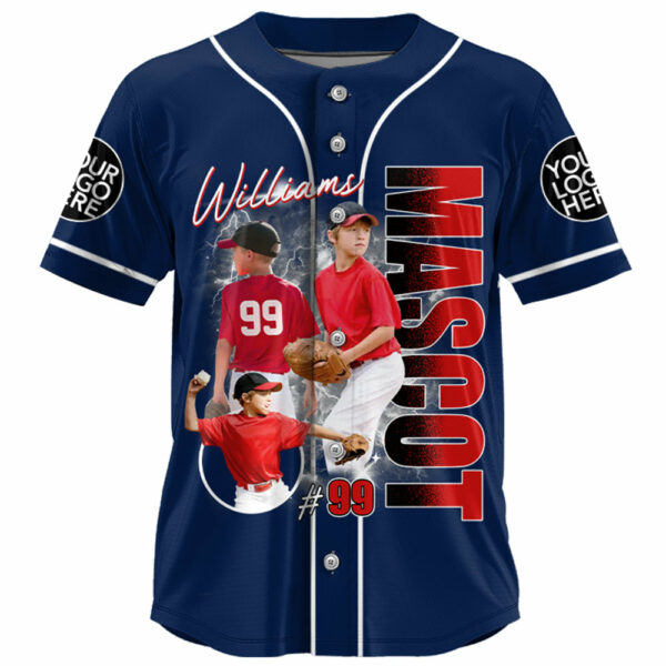 Custom Photo Baseball Game Day Baseball Jersey Gift For Baseball Lovers - Personalized Gift For Baseball Player Tu24 - Image 3