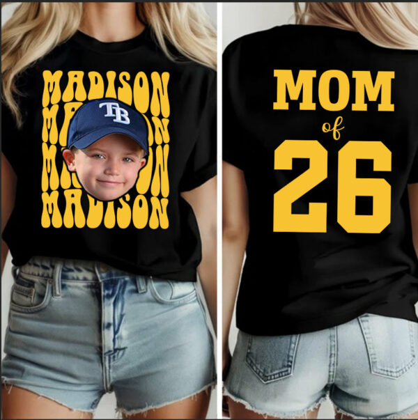 Custom Photo Baseball Game Day, Personalized Baseball Mom Shirt, Gift For Baseball Lover A2110