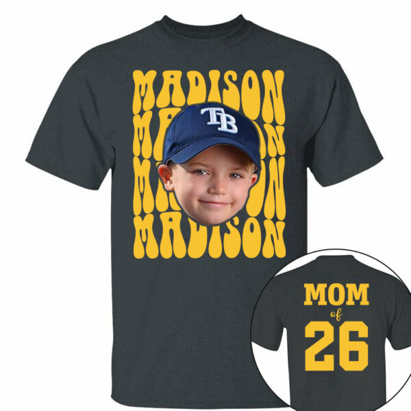 Custom Photo Baseball Game Day, Personalized Baseball Mom Shirt, Gift For Baseball Lover A2110 - Image 6