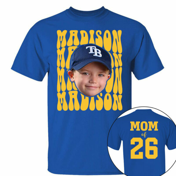 Custom Photo Baseball Game Day, Personalized Baseball Mom Shirt, Gift For Baseball Lover A2110 - Image 8