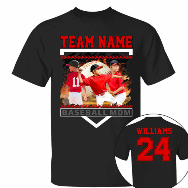 Custom Photo Baseball Mom Shirts Gift For Baseball Lovers - Personalized Gift For Baseball Mom Tu24 - Image 7