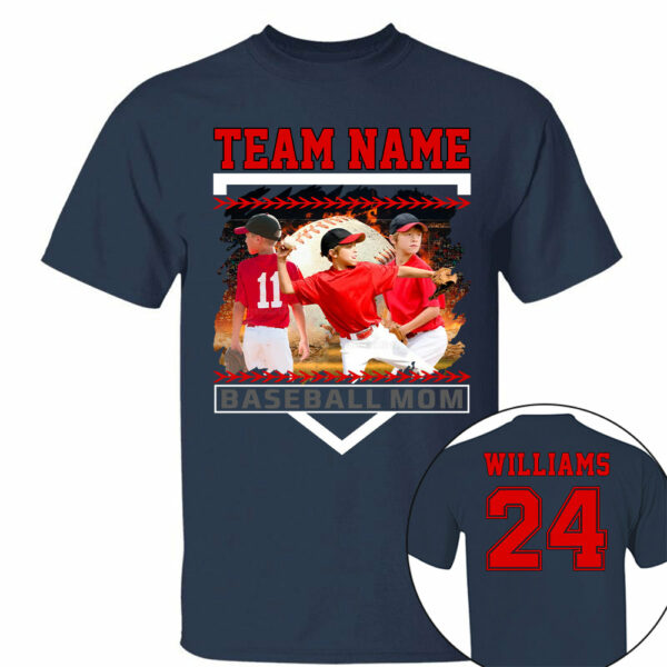 Custom Photo Baseball Mom Shirts Gift For Baseball Lovers - Personalized Gift For Baseball Mom Tu24 - Image 10