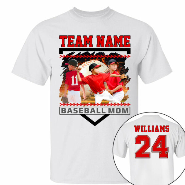 Custom Photo Baseball Mom Shirts Gift For Baseball Lovers - Personalized Gift For Baseball Mom Tu24 - Image 6