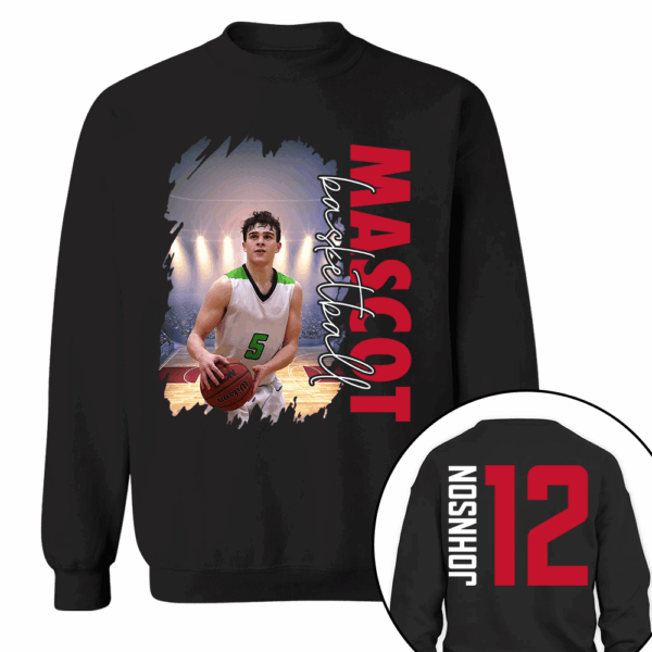 Custom Photo Basketball Shirt, Personalized Basketball Mom Shirt, Game Day Basketball Hoodie, Basketball Dad Sweatshirt - Image 11