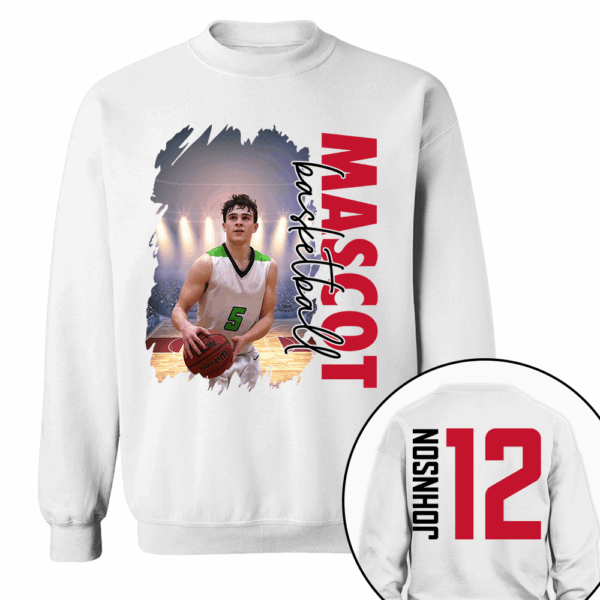 Custom Photo Basketball Shirt, Personalized Basketball Mom Shirt, Game Day Basketball Hoodie, Basketball Dad Sweatshirt - Image 9
