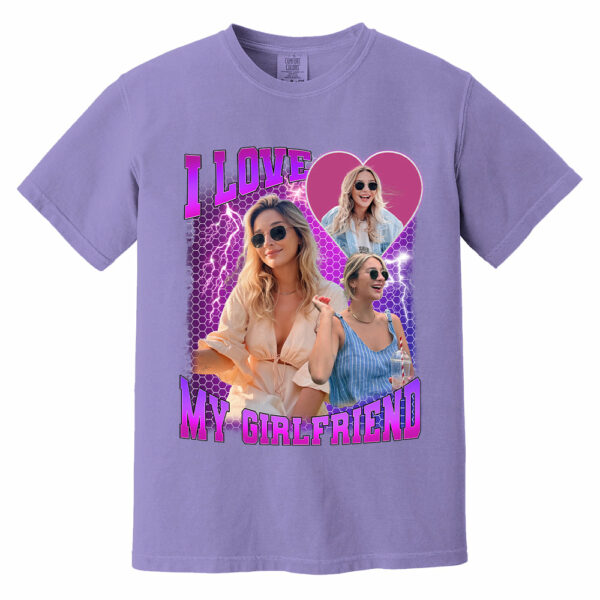 Custom Photo Bootleg Rap I Love My Girlfriend Valentine Shirt Gift For Boyfriend - Image 13